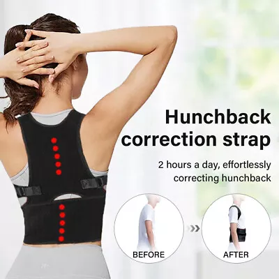 Posture Corrector Support Magnetic Back Shoulder Brace Belt Band For Men Women • $10.94