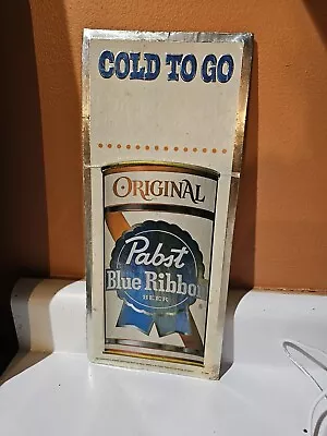 Pabst Blue Ribbon Beer PBR Beer Can Tin  COLD TO GO  Metal Sign 8 X12  • $9.99
