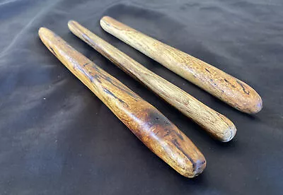 Lot Of 3 Hand Carved Spalted Oak Wood Magic Wand Wizard Witch • $35