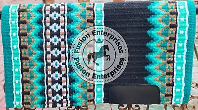 $115 • Buy Horse Western Show Saddle Pad Blanket With New Zealand Wool/Saddle Blanket