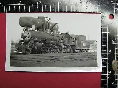 B&w Photo Midland Valley Railroad 2-8-2 Locomotive #72 Ft Smith Ar Water Tank • $9.99