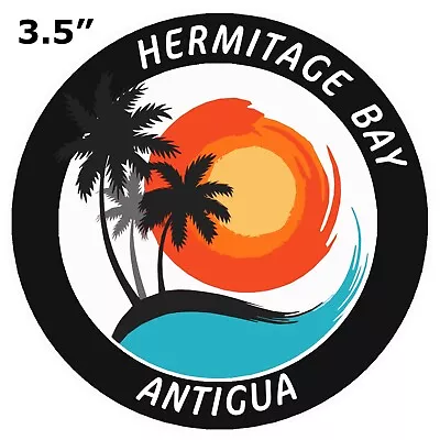 Hermitage Bay Antigua - Car Truck Window Bumper Graphics Vinyl Sticker Decal • $3.49