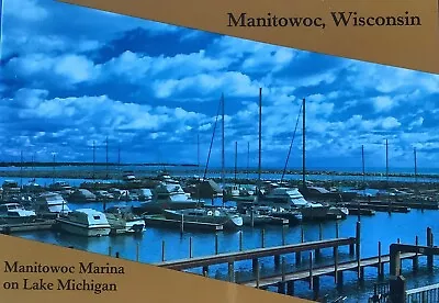 Manitowoc WI “Manitowoc Marina”  4x6 Postcard • $5.35