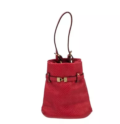 Gucci Vintage Bucket Bag Red Karung Small • $324.99