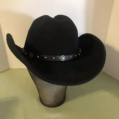 Cody James Boys Black Wool Felt Cowboy Hat Size Small Excellent Condition • $40