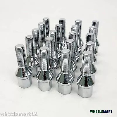 $89 • Buy 16x 12x1.5 Wheel Bolts 17mm Chrome & Set Of 4+1key Lock Bolts  Combo BMW Astra