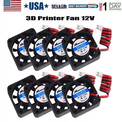 Fan 12V 40mm 0.08A DC Mini Quiet Cooling Fan 3D Printer 40X40X10mm 28cm Cable US • $12.99