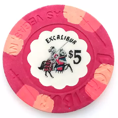 Excalibur Hotel/Casino - Las Vegas - $5 Chip - 1990 • $11