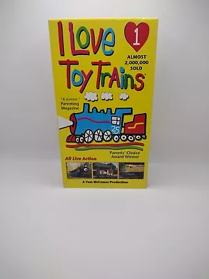 I Love Toy Trains VHS Video Tom McComas Steam Engine Railroad All Ages 1994 • $14.99