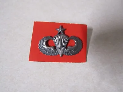 Us Military Insignia Medal Full Size Senior Parachutist Badge Jump Wings Dull • $5.99