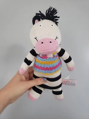 Latitude Enfants Zebra Knited Soft Toy Stripes Wool Hair  • £15