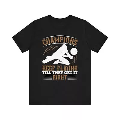 Volleyball T-Shirt (Cotton Short Sleeve Crew Neck) • $12.99