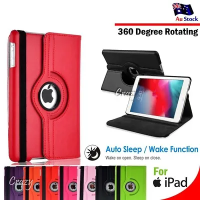 $10.95 • Buy 360 Rotate Stand Case Cover For Apple IPad 3 5 6 7 Pro 10.5  9.7  Air 1 2 3 Mini