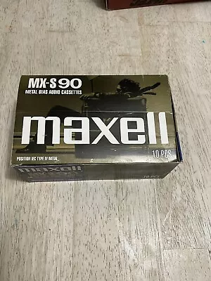 Maxell MX-S 90 Empty Box For New Cassette Tapes Advertising Metal Bias Type IV • $7.99