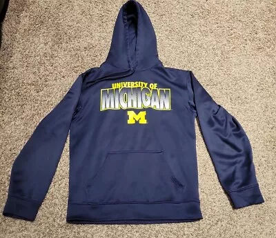 MICHIGAN WOLVERINES Hoodie Hooded Sweatshirt Small 34 36 Excellent • $9