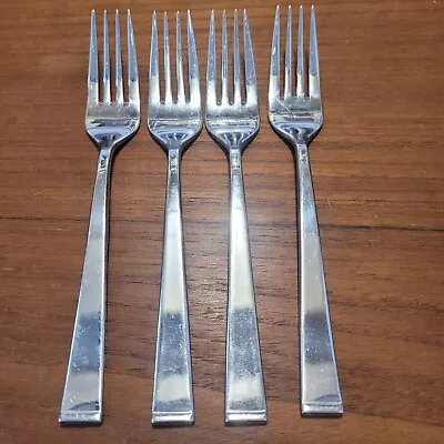 Set Of 4 Towle Supreme Cutlery Arctic 18/8 Stainless 6 5/8  Salad Forks Korea • $35.99