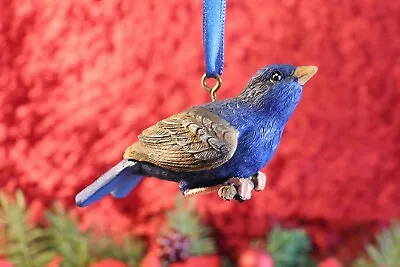 MMA Metropolitan Museum Of Art  Audubon Birds Indigo Bunting Ornament Boxed • $32.49