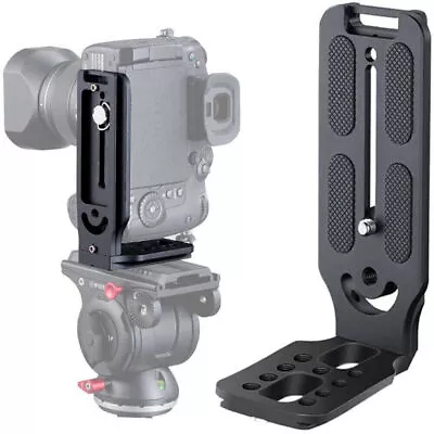 Universal DSLR Camera Tripod Vertical L-Shape Quick Release Plate Bracket Holder • $15.86