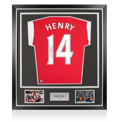 Framed Thierry Henry Signed Arsenal Shirt: Home 2021-22 - Premium Autograph • £564.99