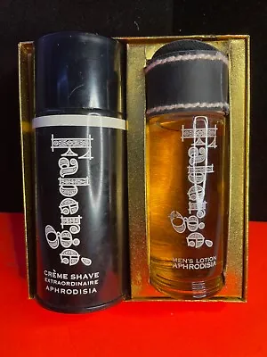 VINATGE FABERGE Aphrodisia Men's Lotion Splash 2.5 FL Oz. / CREME SHAVE • $149.99