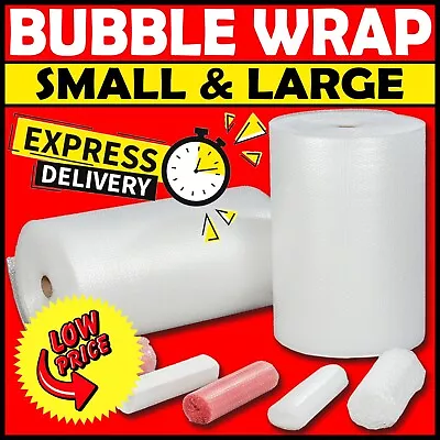 LARGE BUBBLE WRAP 100 METERS LONG ROLLS (300mm 500mm 750mm 1000mm) PACKING ROLL • £249.10