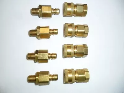 $44.95 • Buy 8-Snap-Tite Bvhn4 Bvhc-4 Hydraulic Quick Connect Hose Coupling, Brass Bin Free S