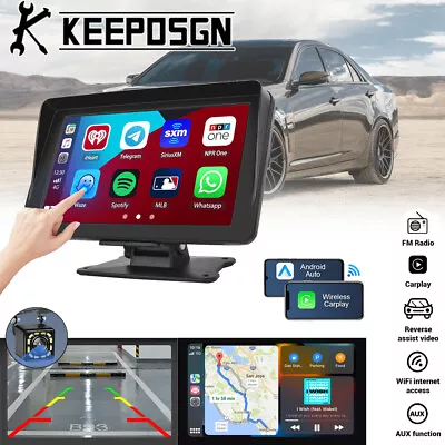 For Cadillac Touch Screen Wireless A/pple Android Carplay Stereo Radio Portable • $69.75