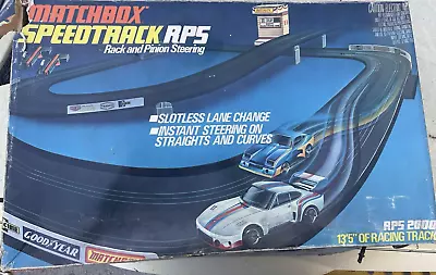 Matchbox Speedtrack RPS 2000 Set HO Scale 13’5” Of Racing Slotless Track • $100