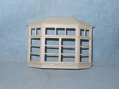 Vintage Marx Colonial Tin Dollhouse White Plastic Bay Front Window • $13.95