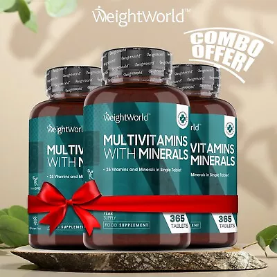 Vegan 25 Active Multivitamins With Minerals 1095 Tablets For Men & Women | Trio • £59.99