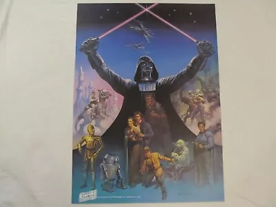 Vintage 1980 The Empire Strikes Back Star Wars Coca Cola Boris '80 Poster • $44.99