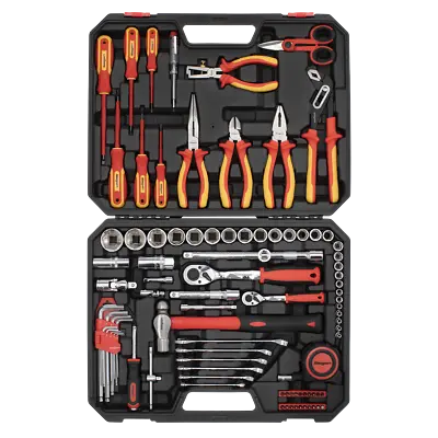 £154.99 • Buy Q4BS Sealey Siegen S01217 Electricians Toolkit Toolset 90pce VDE Approved