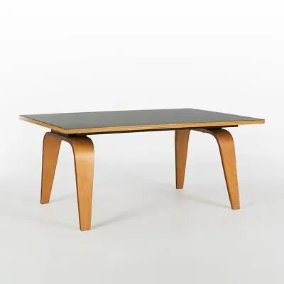 Evans Eames OTW Table Black Original Vintage Oblong Plywood Coffee Table • £2245