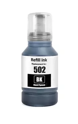 1-PacK 127ml T502 Black Ink Bottle For Epson Workforce ET-4750 ST-3000 ST-4000 • $8.90