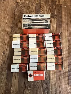 Vintage NOS Ford Motorcraft Empty Boxes Autolite Box Point And Ignition Parts • $50