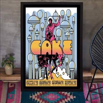 Cake September 10 2024 AT&T Performing Arts Center Dallas TX Poster Unframed • £25.08