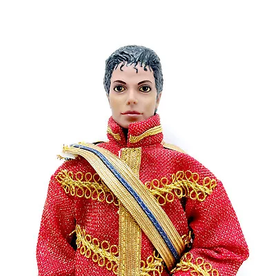 Vintage MICHAEL JACKSON Doll 1984 American Music Awards Outfit Thriller Glove • $13.99