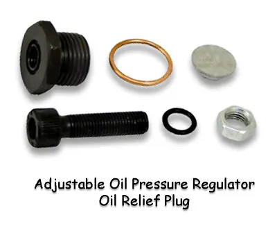 $25 • Buy Vw Type 1 3 Engine Case Adjustable Oil Relief Plug / Pressure Regulator Kit As41