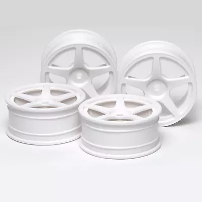 Tamiya 53471 24mm White 5-Spoke Wheels Offset+0 • $14.90