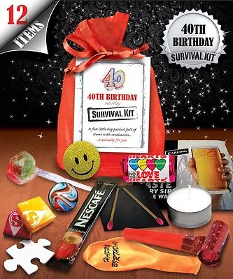 40th Birthday Survival Kit - Fun Novelty Gift • £4