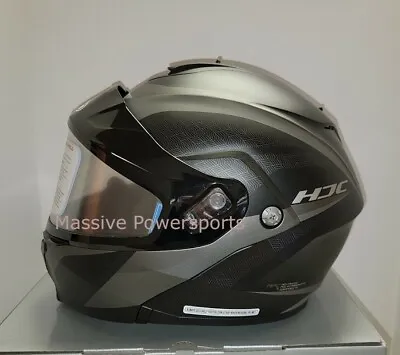 HJC C91 Taly Modular SunScreen Framed Snowmobile Helmet Gray XX 2X 2XL XXL C-91 • $144.99