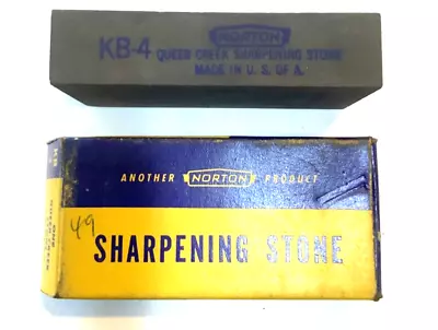 (d) Vintage Norton Queer Creek Sharpening Stone KB4 • $45