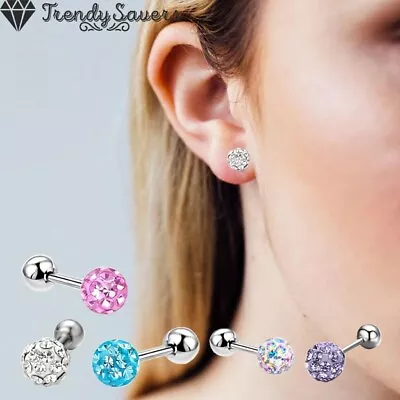 Cute Screw Stud Earrings For Women Teen Girls Child Kids Jewelry Surgical Steel  • £3.79