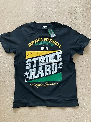 Jamaica Football Strike Hard Training T-Shirt  -BNWT-Large • £12.99