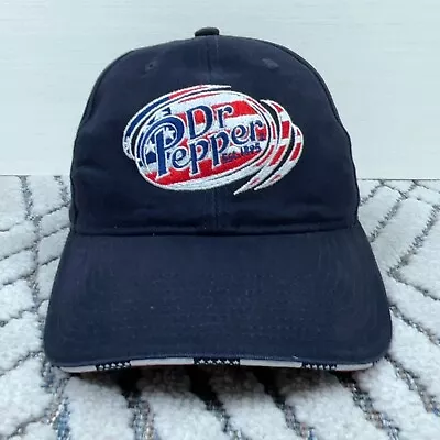 Dr Pepper Hat Cap Strap Back Blue Soda Pop Coke Base Ball Dad Spell Out Mens  • $17.91