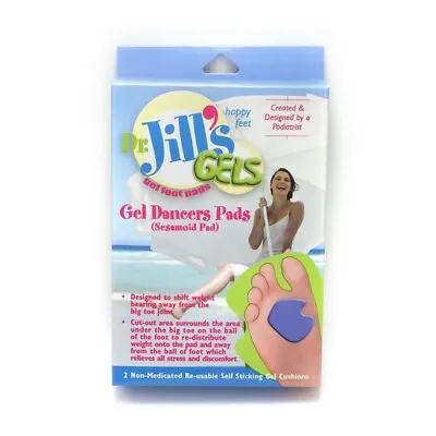 Dr. Jill's Gel Metatarsal Dancer Pads (2 Pack) • $11.99