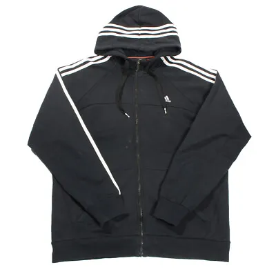 ADIDAS Zip Hoodie Jacket Large Jumper Top Sweatshirt Sports Vintage AR12 • $38.62