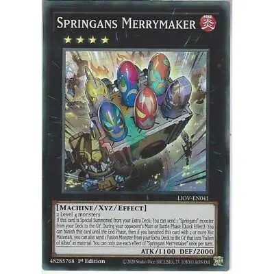 £3.70 • Buy LIOV-EN041 Springans Merrymaker | 1st Edition Super Rare | YuGiOh Trading Card