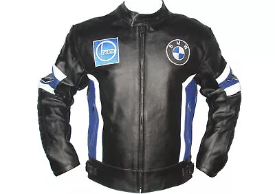Biker Racing Motorcycle Sports Armour Protective Adult Motorbike Leather Jackets • $169