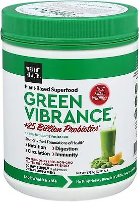 $82.40 • Buy Green Vibrance 60 Servings Vibrant Health Superfood Probiotics Ver 19.1 - 10/23